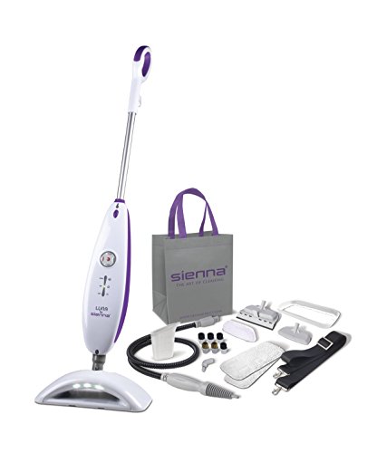 Sienna Luna Plus Steam Mop | Multi Purpose Handheld Steamer | Hardwood Floor | Tile Cleaner, 1500 Watts, 212 Degrees F, Purple