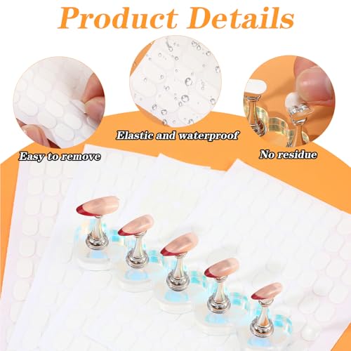 LXUEJIE 1200 Stück Doppelseitige Klebepunkte, Transparente Aufkleber Keine Spuren Selbstklebende Klebepunkte 13x8mm Foto Klebepads Klebende Aufkleber für Poster Ballon DIY Hochzeit Party Festival Deko