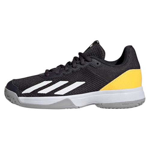 adidas Court Flash Tennis Sneaker, Aurora Black/White/Spark,...