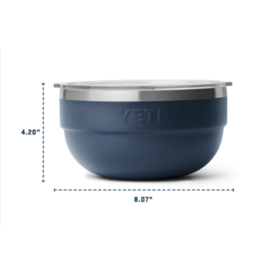 YETI Rambler Thermoschüssel Navy Mittel Mit Deckel