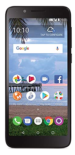 Net10 Carrier-Locked TCL LX 4G LTE Prepaid Smartphone - Black - 16GB - Sim Card Included - CDMA