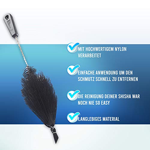 Premium Shisha Reinigungsset | Spray + Bürste für Bowl und Rauchsäule | Wasserpfeifen Reiniger Komplett Set… – Bild 5
