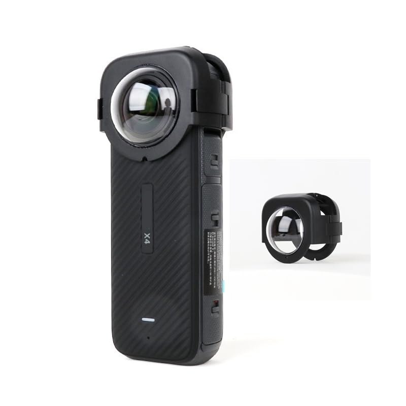 Lens Guards Compatible for Insta360 X4, Action Sports Camera Lens Guard Protector Lens Screen Protection 2H Plastic Protective Mirror Dustproof Lens Cover Cap