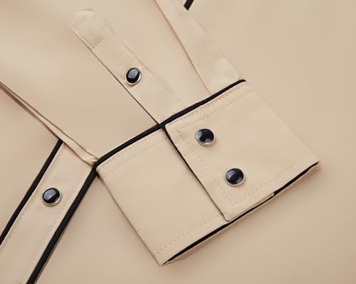 SALVAJE OESTE Women's Embroidered Western Cowboy Snap Front Long Sleeve Button Down Shirt4