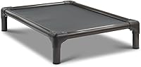 Vista 1 de Kuranda Chewproof Elevated Dog Bed - Walnut PVC - 40" x 25" - Heavy Duty Vinyl - Smoke