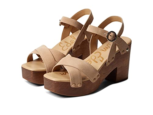 Image of Sam Edelman Haydee Fashion Slip On Open Toe Heeled Slides Sandals