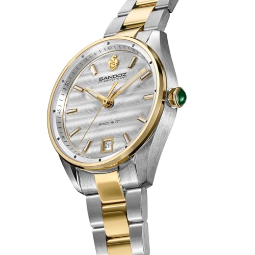 Image of SANDOZ Bachelin Premium Swiss Made Quartz Silver Dial Watch for Women - SZWLH0001117