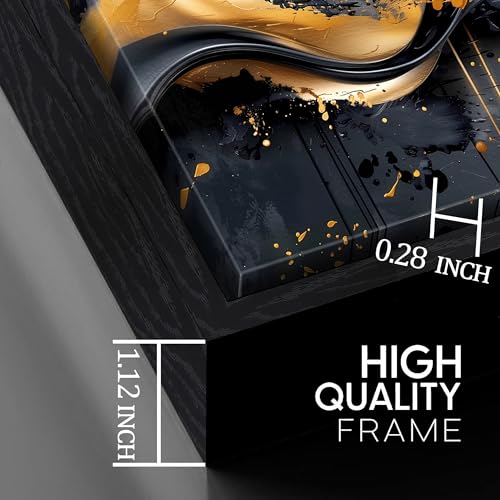 Image of AOZEMI Gold Canvas Wall Art Large Abstract Wall Decorations for Bedroom