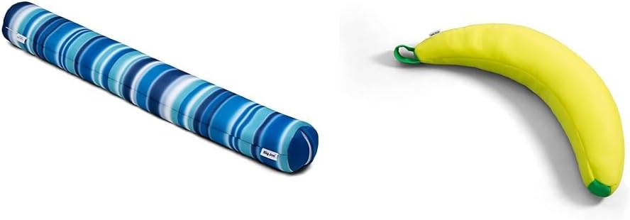 Big Joe 4' Noodle and 3' Banana Pool Floats Bundle with No Inflation Needed Quick Draining Mesh Fabric