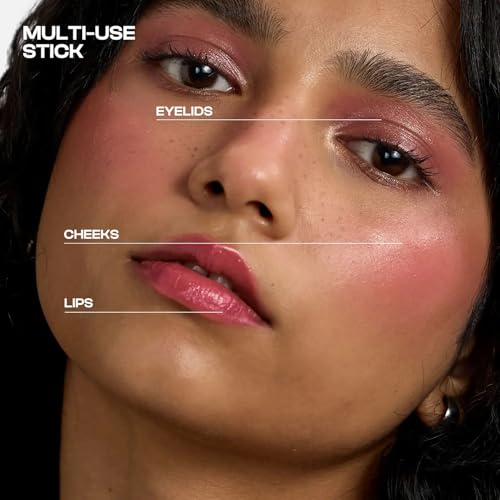 Image of Dream Beauty Nebula Cream Blush - Pelican Petal | Dusky Pink 3-in-1 Tint for Cheeks, Lips & Eyes | Dewy Finish | Hand Blendable, Lightweight & Buildable | 7.5g