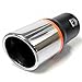 Produktbild Auspuffblende Endrohr Auspuff Universell Schalldampf Edelstahl Rund bis 55mm Chrom AutoHobby