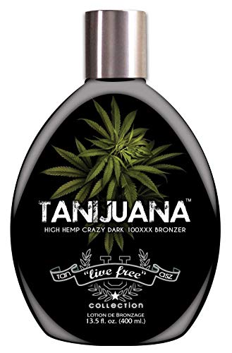 Tanijuana Tanning Lotion With Hemp Crazy Dark 100XXX Bronzer 13.5oz