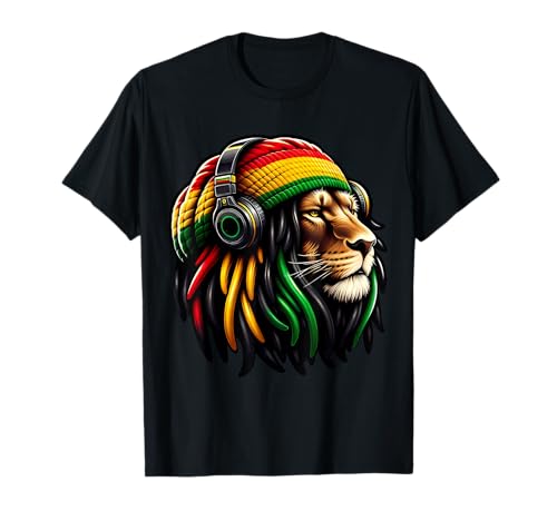 Lion de Reggae jamaïcain par Judah Rastafarian Lion T-Shirt