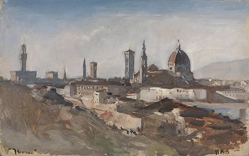 Tableau Florence par Hercule Brabazon Brabazon Impression d'art sur Toile 60x90cm
