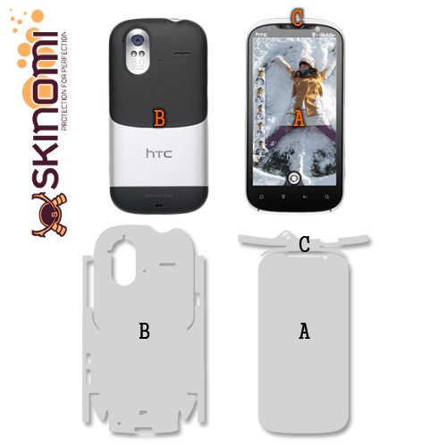 Skinomi Full Body Skin Protector Compatible With Htc Amaze 4G (Screen Protector + Back Cover) Techskin Full Coverage Clear Hd Film #TOP5