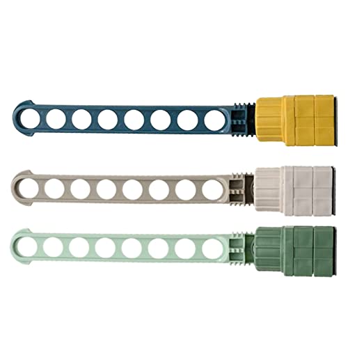 Glakyur - Marco de ventana para colgar (3 piezas, soporte portátil, ventana interior, 8 agujeros, secador, ajustable, para ropa