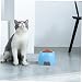 SEWOART Plastik Hundenapf Rund Robust Mit Großem Fassungsvermögen Aus Strapazierfähigem Kunststoff in Blau Für Hunde Und Katzen Haustierfütterung