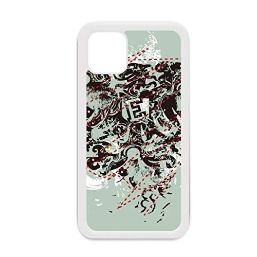 Coque iPhone 12 Pro Max motif graffiti abstrait blanc pour protection de smartphone