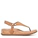 Vionic Women's Copal Kirra Fashionable Strappy Flat Sandals-Supportive Ladies Comfort Sandals Camel Brown Nubuck Leather 9.5 Medium