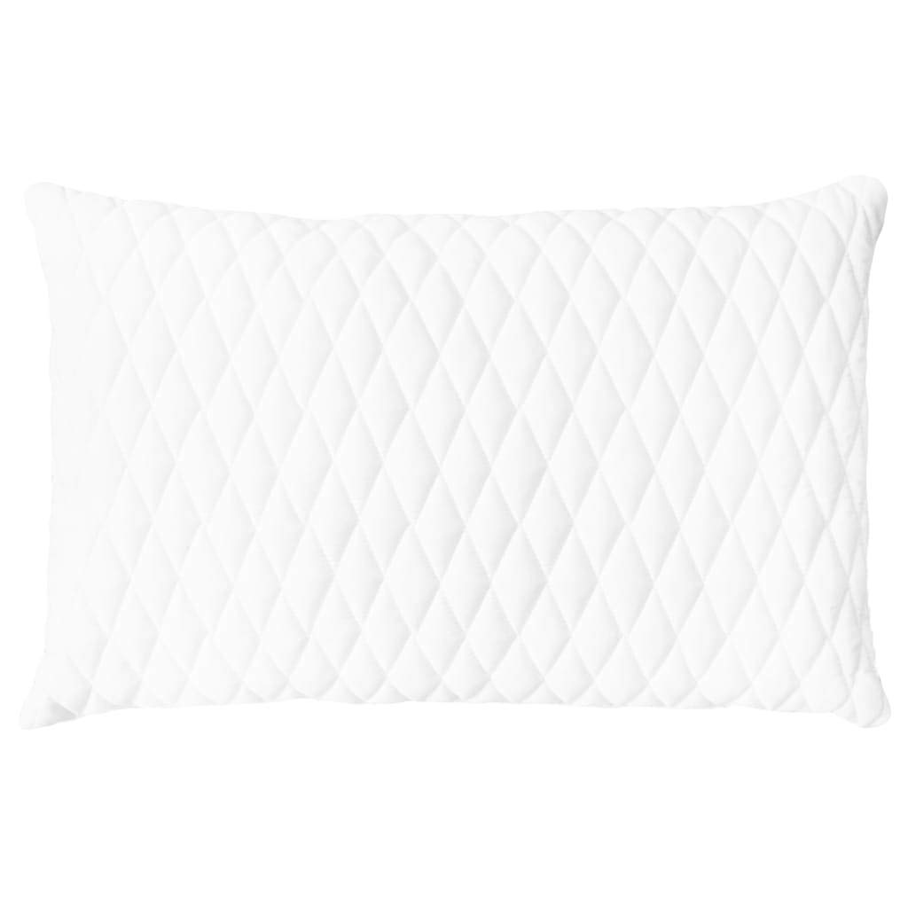 Set di 2 cuscini da 60 x 40 x 14 cm in memory foam, cuscino cervicale per comfort durante il sonno e supporto ortopedico, ideale per letto, divano, hotel, viaggi e persone allergiche