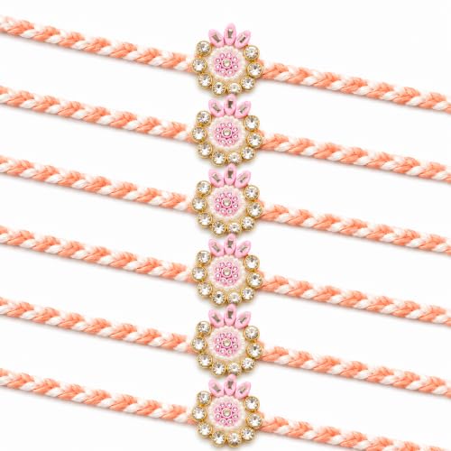 Image of Premium Rakhi Set of 2 for Brother | Designer Raksha Bandhan Gift Combo with Fridge Magnet, Roli Chawal & Card | Rakhi Gift Hamper Raksha Bandhan Gift |Gift Pack
