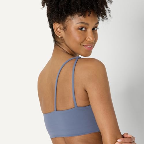 Image of Amazon Essentials Women's Active FormFlex Buttery Soft Light Support One Shoulder Strappy Back Sports Bra