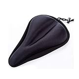 Funda Sillin para Bicicleta Estatica, Asiento de Bicicleta Gel,Cubierta de Asiento de Bicicleta, Sillín de Bicicleta Gel Sillín Cojín,Mejor para la Mayoría Monturas Universal (A)