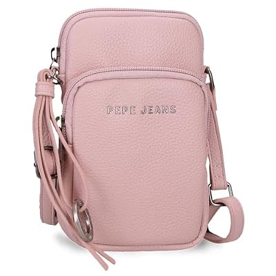 Pepe Jeans Paola Rosa Borsa a Tracolla 11x17.5x2.5 cm Poliestere e PU di Joumma Bags