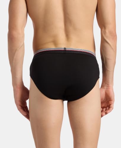 Image of Jockey US49 Men Super Combed Cotton Solid Brief with Ultrasoft Waistband