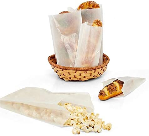 Square Glassine Bags 1/2 Pound | Quantity: 1000 | Width: 3" Gusset - 1 3/4"