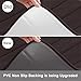Buganda Memory Foam U-Shaped Contour Toilet Rugs, Non Slip Absorbent, Thick Soft Washable Bathroom Mat, Floor Carpet Bath Rugs Mat for Toilet Base (24