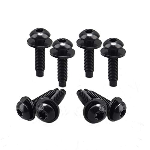 Set of 8 OEM Extra Long 1.5’’ M8 Torx Screws w/Washers for 2007-2018 Jeep Wrangler JK Windshield A-Pillar, Hard Door Hinges, Hood, Hard Full Doors, Half Door