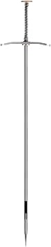 Otoolling Metallic Silver Tufting Needle for Upholstery, Button Sewing Attachment & Furniture Repair 12.4 Inch Tufting Needle for DIY Cushions Reupholstering