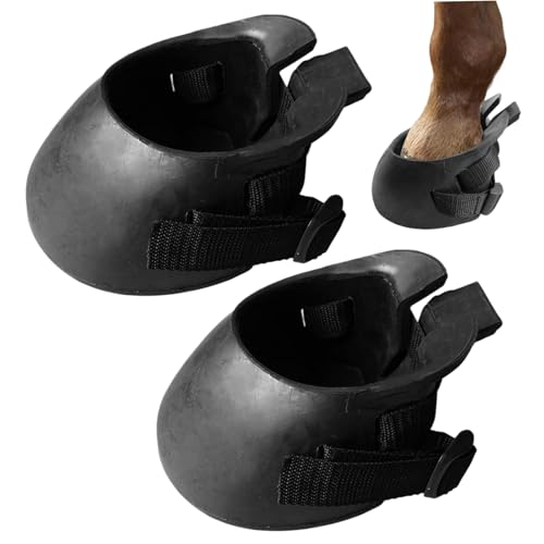Bottes de sabot cheval de protection en caoutchouc pour soins et abcès