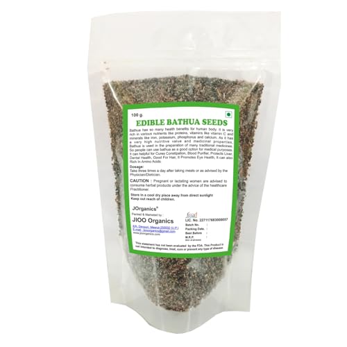 Image of JOrganics Bathua Seed (Bathua Beej) | Nutrient-Rich & Versatile for Eating, Home Gardening - 100Gram, Pack of 1