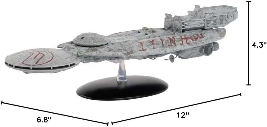 Eaglemoss Hero Collector Battlestar Galactica Astral Queen Ship | Battlestar Galactica Ships Collection | Model Replica