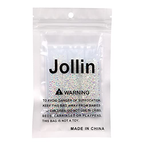 Jollin 3456Pcs Flatback Rhinestones Glass Charms Diamantes Gems Stones For Nail Art 6 Size Ss4~Ss12 Transparent Ab #TOP6