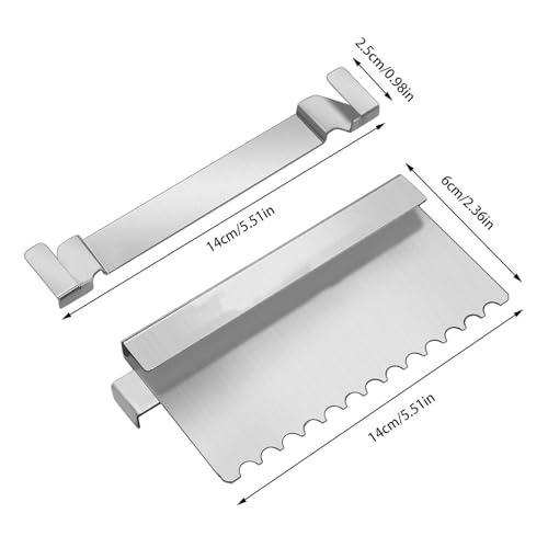 Soporte de espátula para planchas de cocina exterior y accesorios de acero inoxidable 5