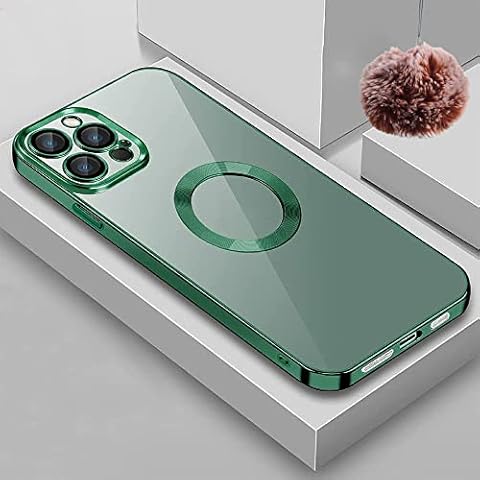 PPWW New Version 3.0 Clean Lens for iphone Case with Camera Protector (Green,for iPhone13PRO MAX) Cover