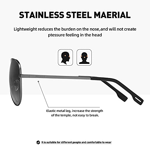Pilotenbrille Helmut Just Sonnenbrille für Herren und Damen mit Polarisation