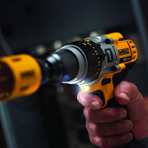 DEWALT Furadeira e Parafusadeira de Impacto de 1/2 Pol. (13mm) a Bateria 20V MAX* 2.000 RPM com Carr