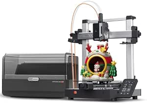 Anycubic Kobra 3 V2 Combo 3D Printer, Multicolor, Auto-Leveling, Up to 600mm/s