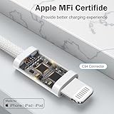 iPhone Charger Cable 2 Pack 1M [Apple MFi Certified] Lightning Cable Fast Charging Cord High Speed Data Sync Apple Charger Cable for iPhone 14 13 12 11 Pro/Pro Max XR XS X 8 7 6 Plus - Image 4