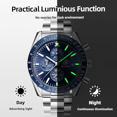 Variante de BENYAR reloj analogico hombre BY-5140 acero inoxidable