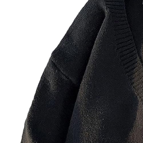 Slim Fit Button Cable Knit Classic Casual Knitwear With Buttons Long Sleeve Button Down Sweater for Men3