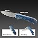 CIVIVI Elementum Slip Joint Taschenmesser Klappmesser 7,52 CM 14C28N Klinge Resin Griff, Outdoor EDC-Messer C18062AJ-4