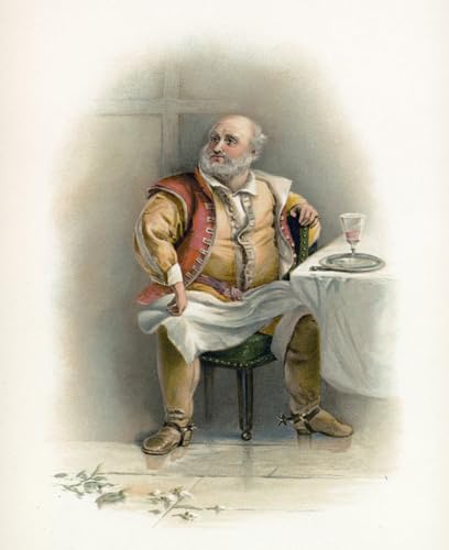 Peinture Toile Falstaff de Shakespeare Fine Art Impression Charles Robert Leslie 60x90