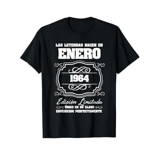 Las Leyendas nacen en Enero 1964 60 Cumpleaños Camiseta