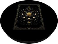 Vista 2 de Tarot sun and moon orbit PopSockets PopGrip intercambiable