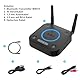 1Mii Bluetooth 5.2 Transmitter für TV, Große Reichweite Bluetooth Audio Adapter, aptX HD Low Latency Bluetooth Sender für 2 Kopfhörer Lautsprecher, 3,5mm AUX/Optisch/Coaxial Kabel, Lautstärkeregelung